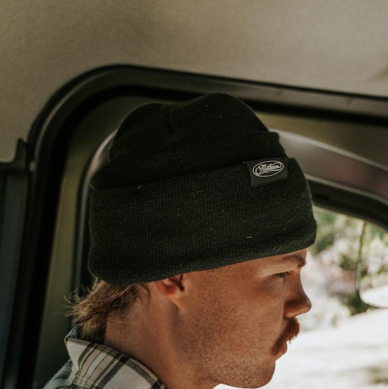 Mathews Knit Beanie Charcoal - Image 3